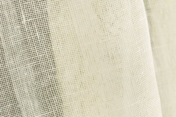 Sheer Linen curtain fabric 08C377