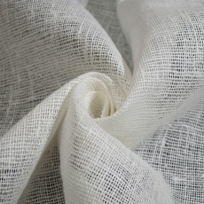 Decorative fabric-mesh white-milky