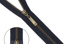 Молния металл-антик разъемная (2 зам.,Т5) - 80см (233 т.синий) Молния металл-антик разъемная (2 зам.,Т5) - 80см (233 т.синий)