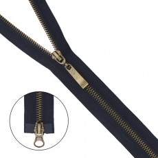 Молния металл-антик разъемная (2 зам.,Т5) - 80см (233 т.синий) Молния металл-антик разъемная (2 зам.,Т5) - 80см (233 т.синий)