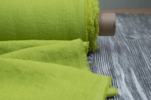 Medium Weight Linen Stone Washed Lime