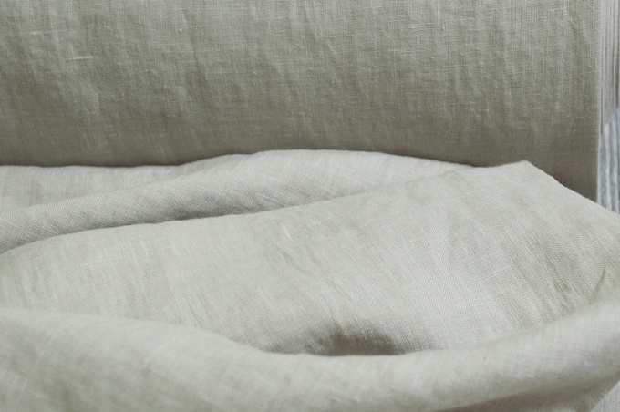 Wide 245 cm Linen Fabric Stone Washed