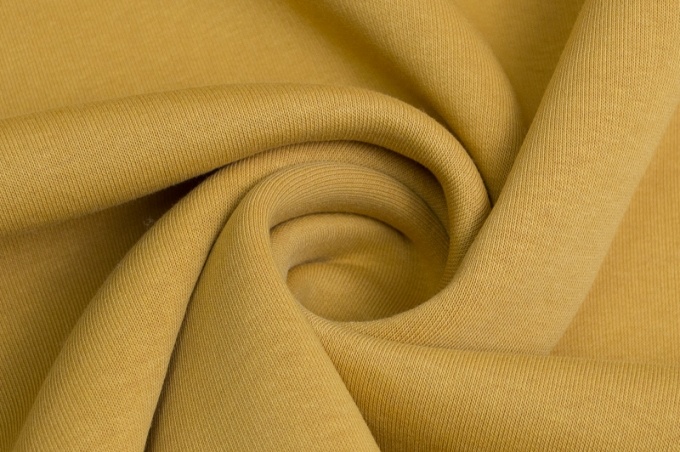Knitted fouter 3 thread with fleece Mustard 05-03