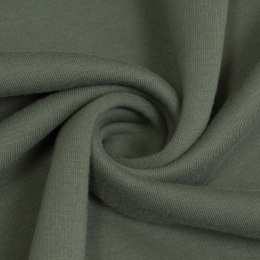 Трикотаж футер 3-х нитка с начёсом Серый Хаки 28-02 Трикотаж футер 3-х нитка с начёсом Серый Хаки 28-02