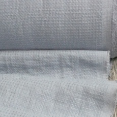 Linen Towel, Plaid Fabric Stone Washed 17C385