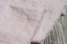 Linen Towel, Plaid Fabric Stone Washed 17C385