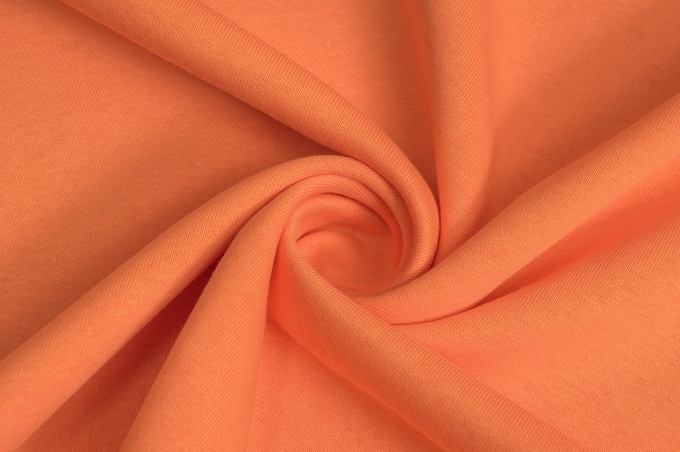 Fouter 3 thread knitted fabric with fleece Orange