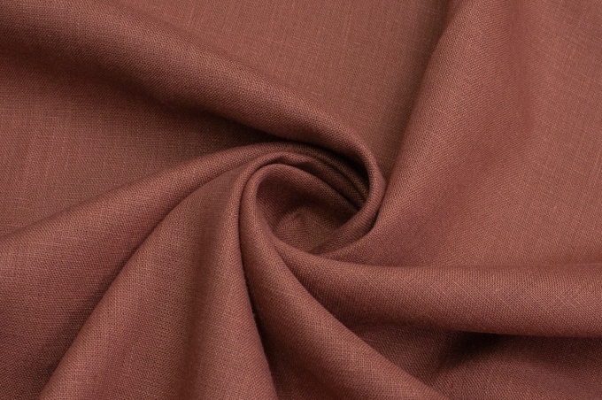 Medium Weight Linen terracotta