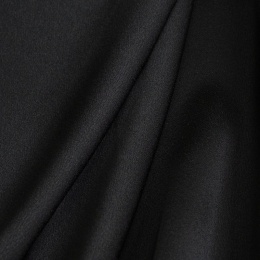 Italian satin viscose Cadi black