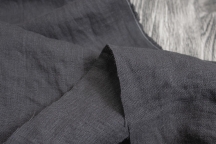 Medium Weight Linen Stone Washed dark grey