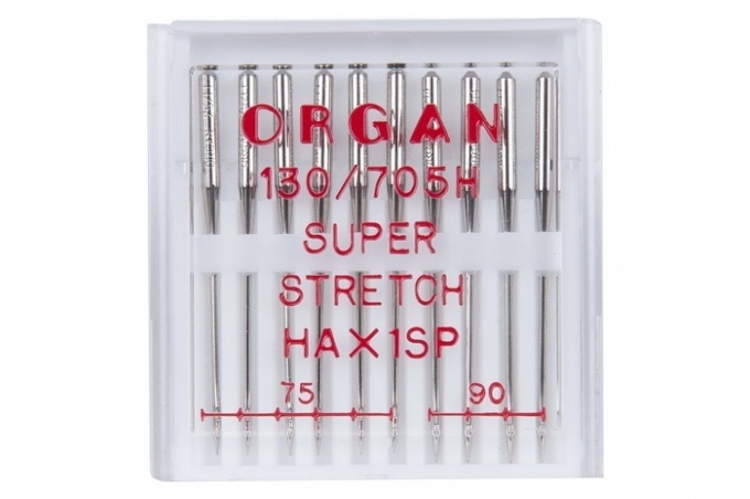 Иглы ORGAN супер стрейч 10/75-90