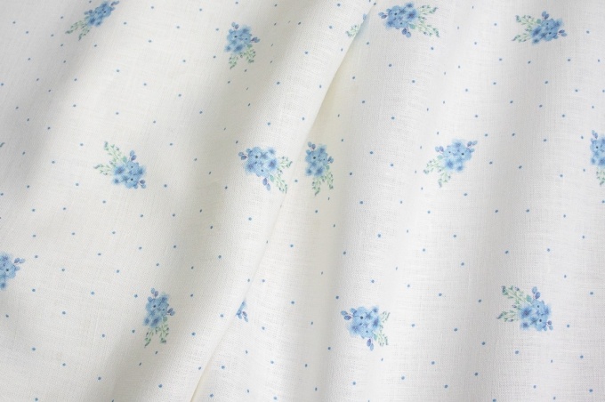 Linen Floral Fabric 08C341