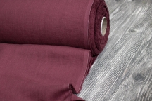 Medium Weight Linen Stone Washed lingonberry