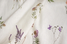 Linen Floral Fabric 4c33