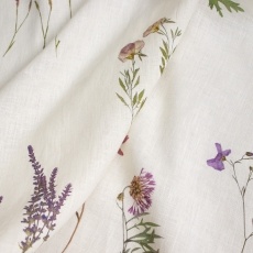 Linen Floral Fabric 4c33