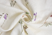 Linen Floral Fabric 4c33