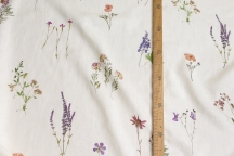 Linen Floral Fabric 4c33