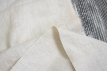 Medium Weight Linen Stone Washed milky cream