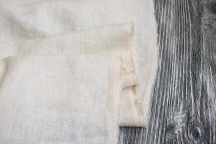 Medium Weight Linen Stone Washed milky cream