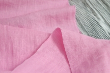 Medium Weight Linen Stone Washed Pink Barbie pink