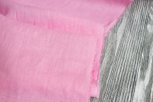 Medium Weight Linen Stone Washed Pink Barbie pink