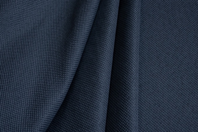 Porter fabric 280cm Houndstooth-Dimout navy blue