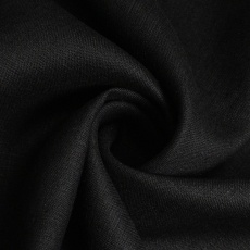 Medium Weight Linen Black coloured