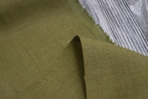 Medium Weight Linen dark olive