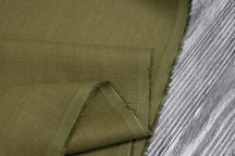 Medium Weight Linen dark olive