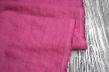 Medium Weight Linen Stone Washed fuchsia colour