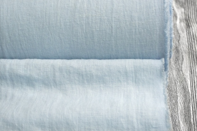 Medium Weight Linen Stone Washed light blue 4C33