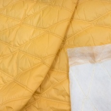 Курточная стёганая ткань waterproof желтый