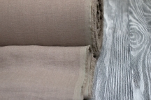 Medium Weight Linen Stone Washed taupe color