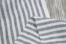 Medium Weight Linen stripes on a milky