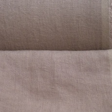 Wide Linen Fabric Stone Washed 250 cm Light brown cappuccino-colored