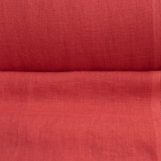 Medium Weight linen Stone Washed Classic red