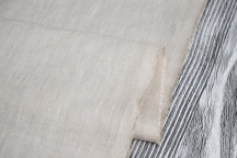 Medium Weight Linen Stone Washed natural gray color