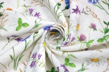 Linen Floral Fabric 06C226