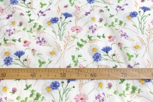 Linen Floral Fabric 06C226