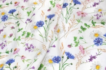 Linen Floral Fabric 06C226