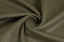 Italian khaki coat wool with lustre