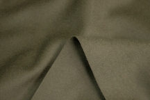 Italian khaki coat wool with lustre