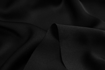 Natural silk satin black