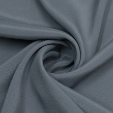 Natural silk crepe silk with acetate thread grey-blue