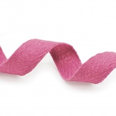 Cotton tape bright pink 15m 