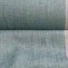 Medium Weight Linen Stone Washed grey-green melange