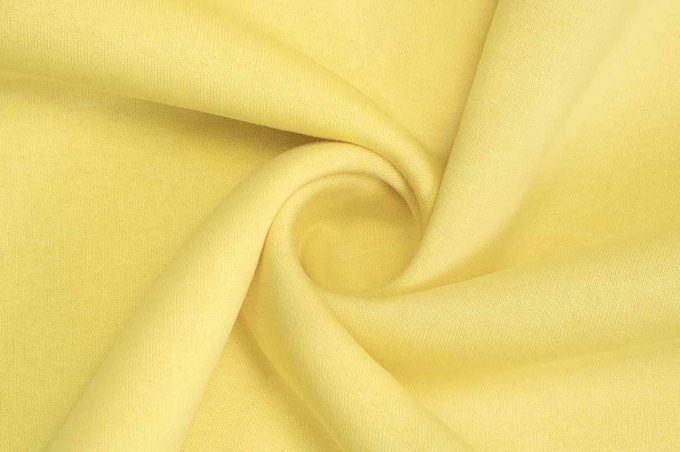Трикотаж футер 3-х нитка с начёсом Жёлтый 05-02-О