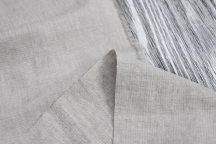 Cotton linen shirt grey undyed with crumpled effect