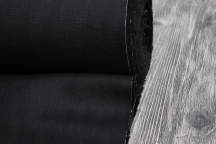 Heavy Weight Linen Fabric black