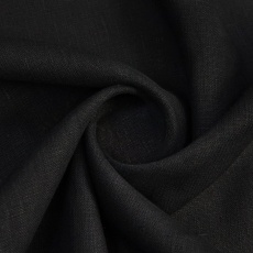 Heavy Weight Linen Fabric black